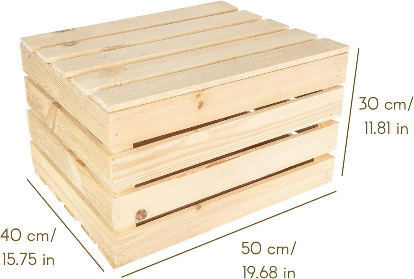 Creative Deco Aufbewahrungsbox Holztruhe Holzkiste mit Deckel Spielzeugkiste Holzbox - Bild 3