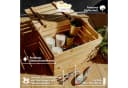 Creative Deco Aufbewahrungsbox Holztruhe Holzkiste mit Deckel Spielzeugkiste Holzbox Bild 4