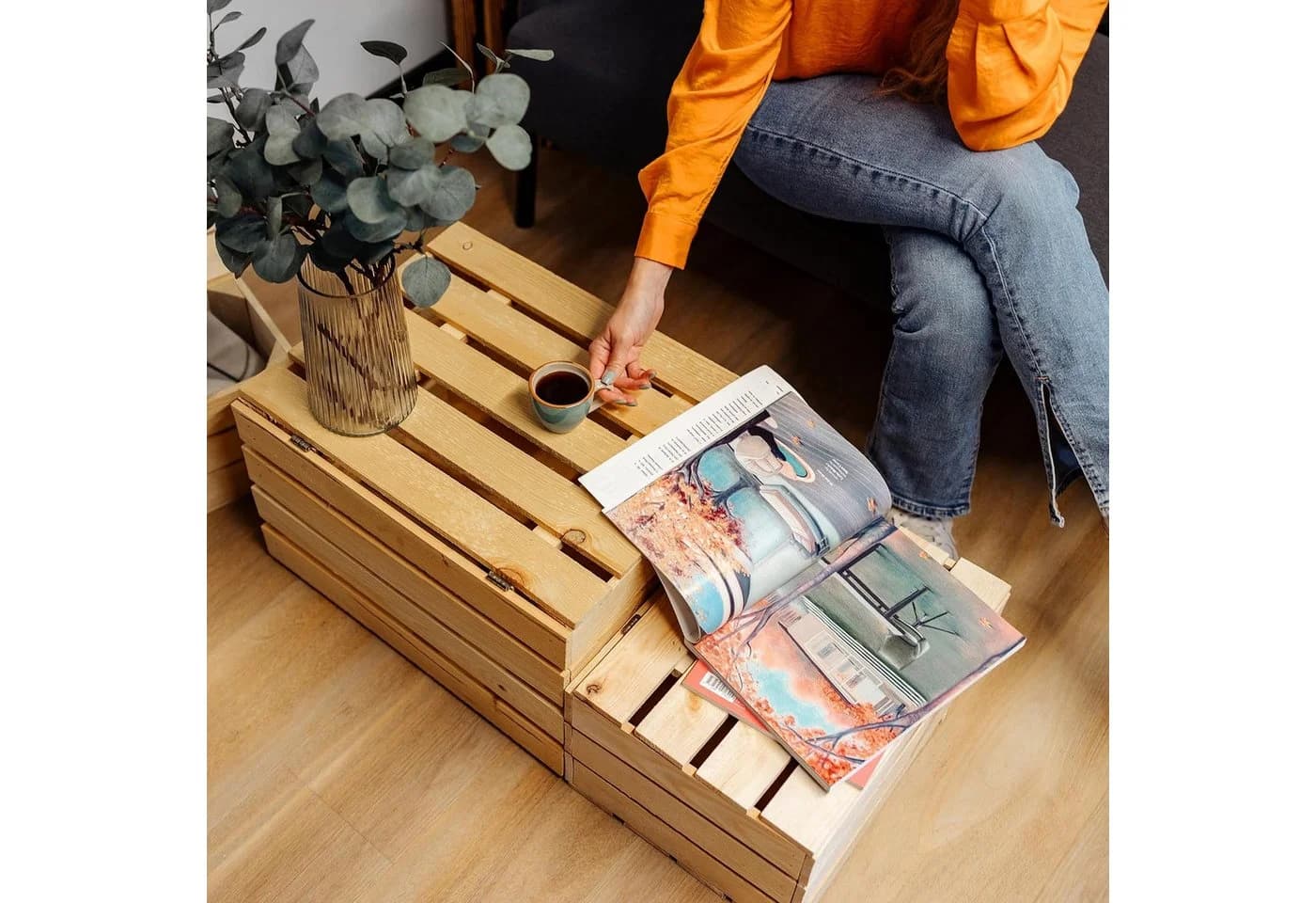 Creative Deco Aufbewahrungsbox Holztruhe Holzkiste mit Deckel Spielzeugkiste Holzbox - Bild 5