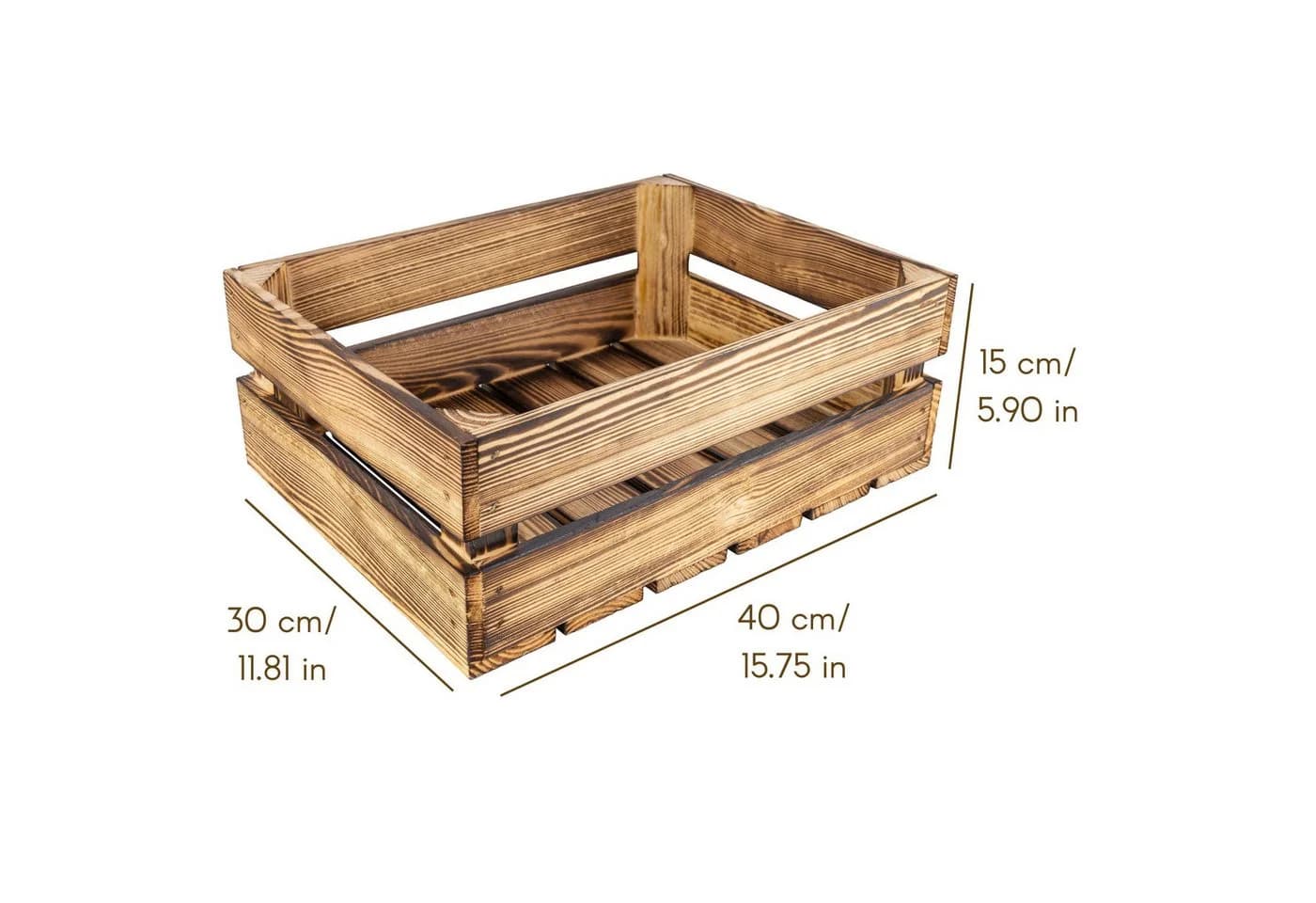 Creative Deco Holzkiste Obstkiste Weinkiste Apfelkiste - Bild 5