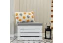Creative Deco Sitzhocker mit Stauraum Weiß/Grau Bild 1