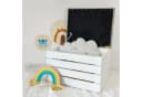 Creative Deco Sitzhocker mit Stauraum Weiß/Grau Bild 5