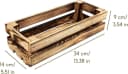 Creative Deco Holzkiste Kiefernholz Aufbewahrungskiste Braun Bild 3