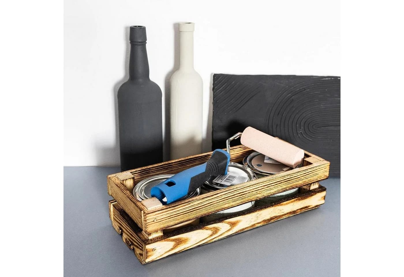 Creative Deco Holzkiste Kiefernholz Aufbewahrungskiste Braun - Bild 4