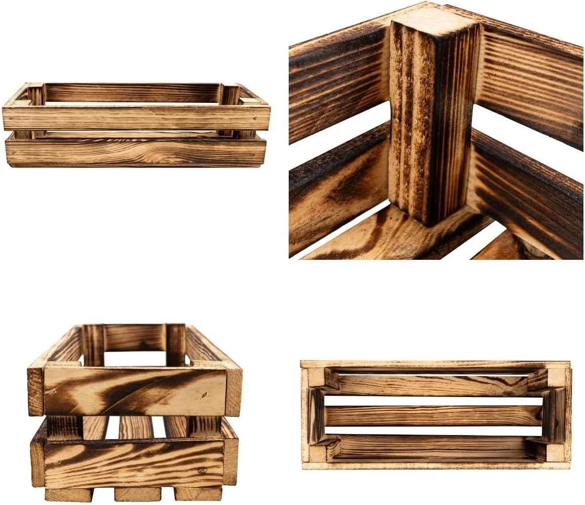 Creative Deco Holzkiste Kiefernholz Aufbewahrungskiste Braun - Bild 5