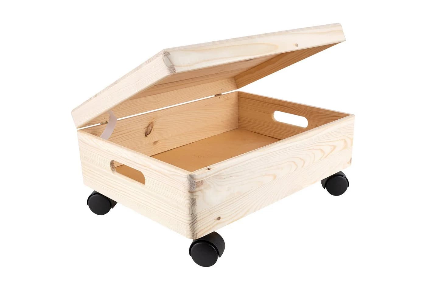 Creative Deco Holzkiste mit Deckel und Rollen - Bild 2