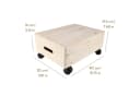 Creative Deco Holzkiste mit Deckel und Rollen Bild 5