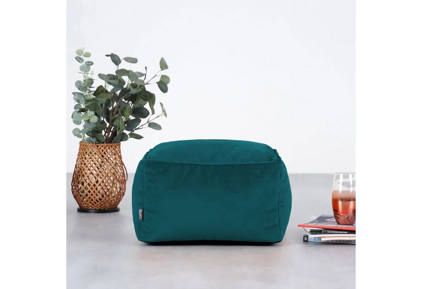 Plüschsamter Sitzpouf - Bild 3