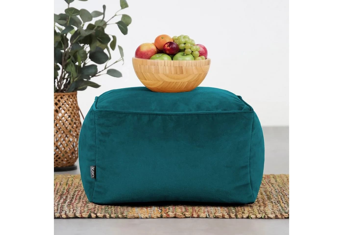Plüschsamter Sitzpouf - Bild 4