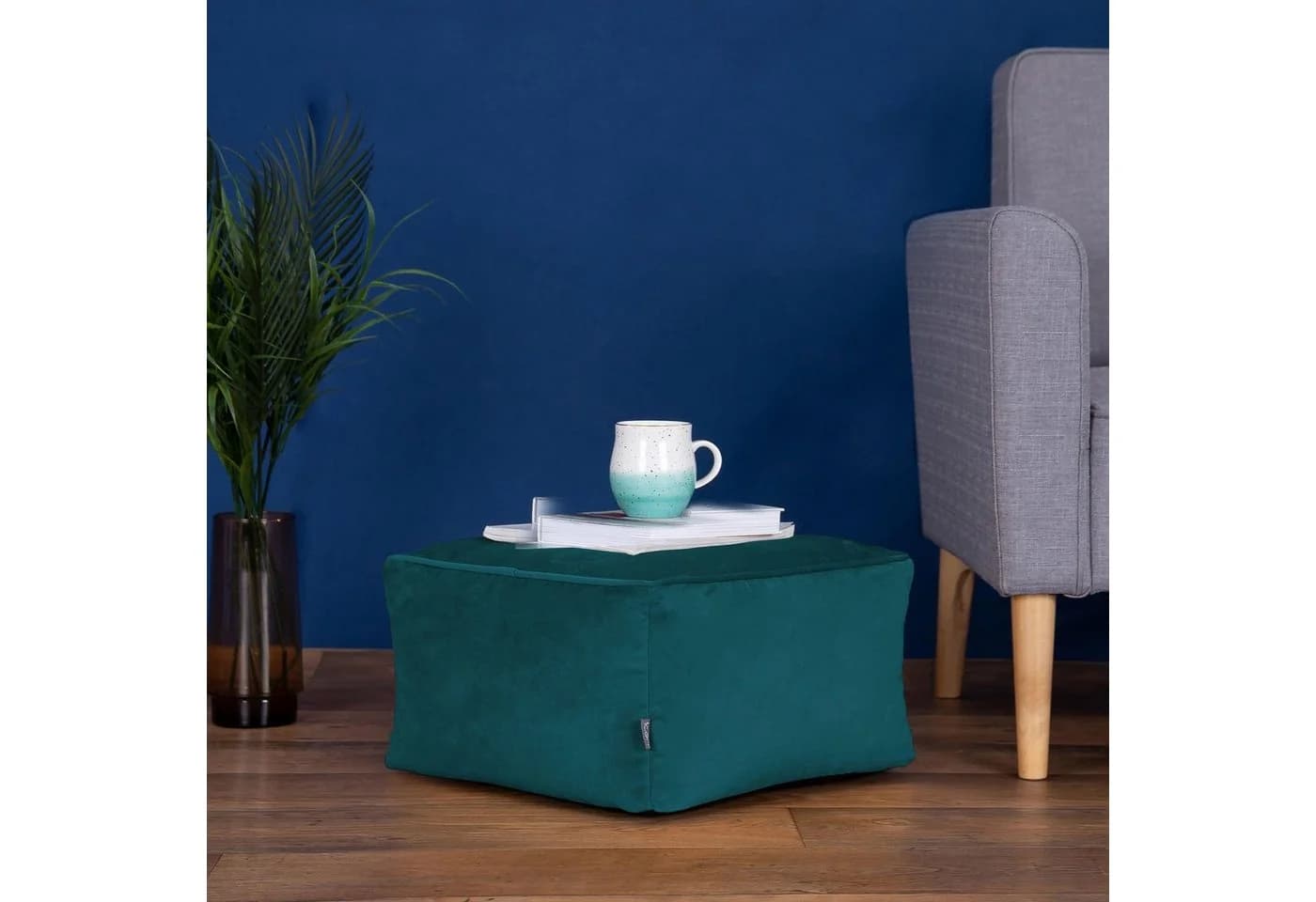 Plüschsamter Sitzpouf - Bild 5