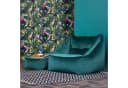 icon Sitzsack Riesen Sessel „Natalia“ mit Hocker Blaugrün Samt Bild 3