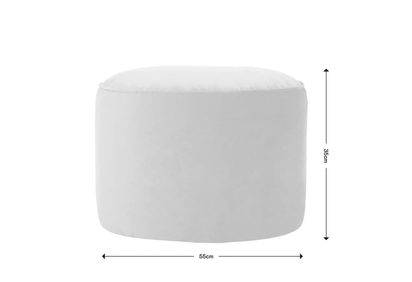 Icon Pouf XL aus Plüschsamt Milano - Bild 5
