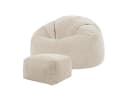 Icon Kingston Sitzsack Cord Beige mit Hocker Made in Germany Bild 2