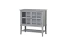 loft24 Highboard Franklin Vitrine Sideboard grau Glastüren Landhausstil Bild 5