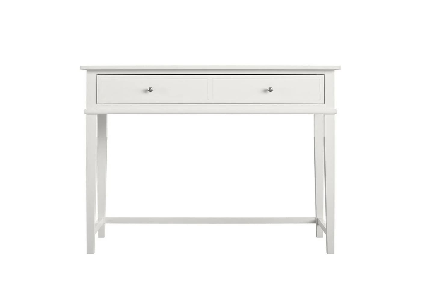 loft24 Schreibtisch Franklin Landhaus Stil Cremefarben mit Schublade