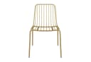 loft24 Esszimmerstuhl Caden 2er Set Gold Retro Metallstuhl Bild 1