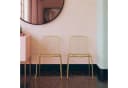 loft24 Esszimmerstuhl Caden 2er Set Gold Retro Metallstuhl Bild 2