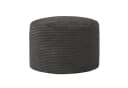 icon Pouf XL aus Cord „Milano“ Grau mit Füllung Bild 2