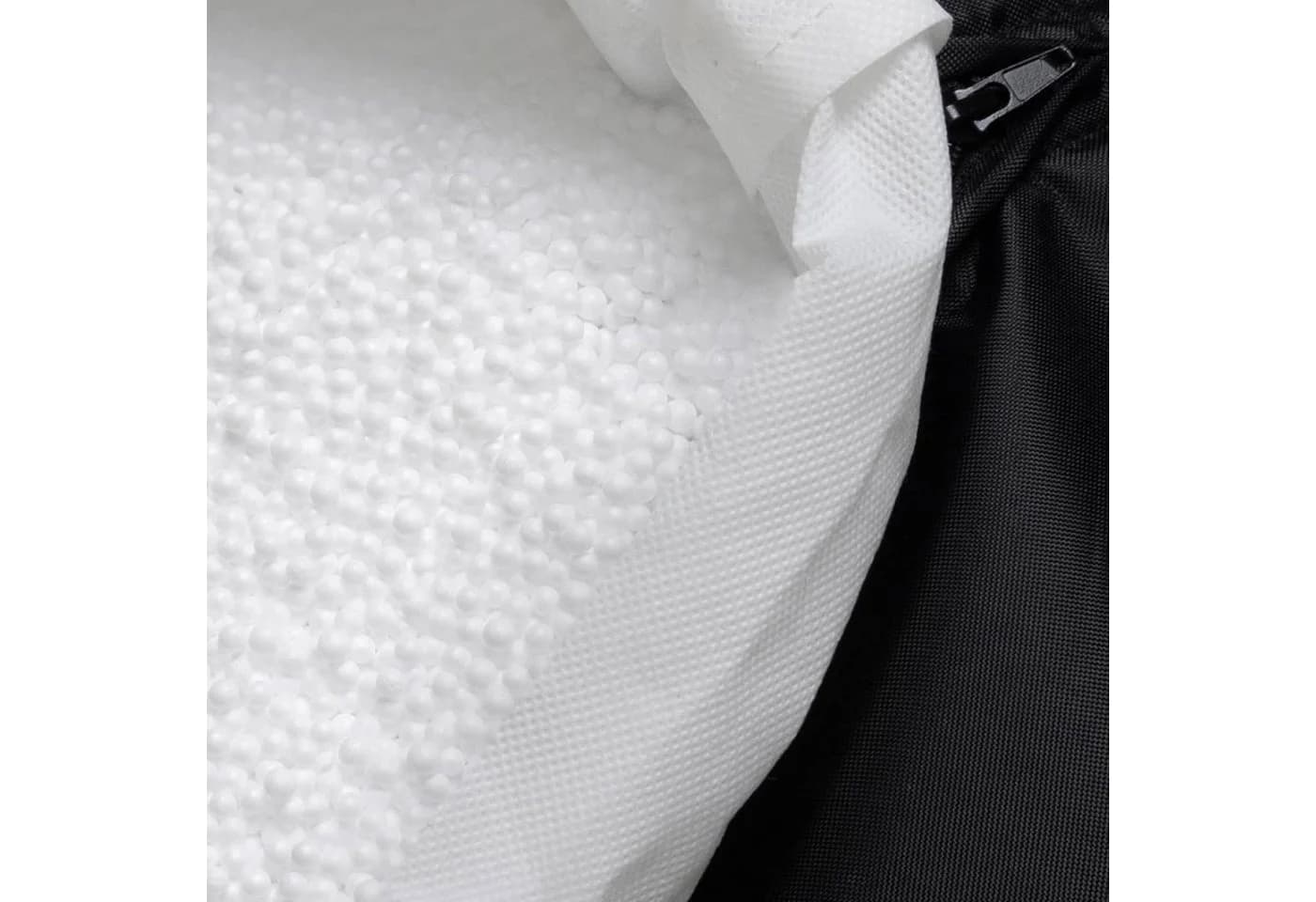 icon Pouf XL aus Cord „Milano“ Grau mit Füllung - Bild 5