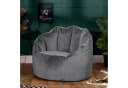 ICON Sitzsack Sessel aus Samt „Sirena“ Grau XXL Bild 3