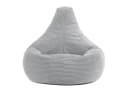 Icon Sitzsack Sessel Dalton mit Rückenlehne Cord Grau XXL Set Bild 4