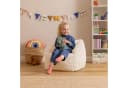 icon Sitzsack Flauschig Kinder Teddybär Weiß Made in Germany Bild 1