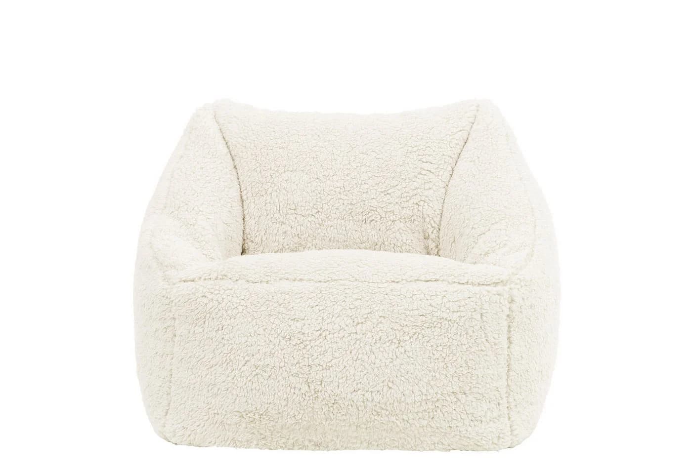 icon Sitzsack Flauschig Kinder Teddybär Weiß Made in Germany - Bild 4