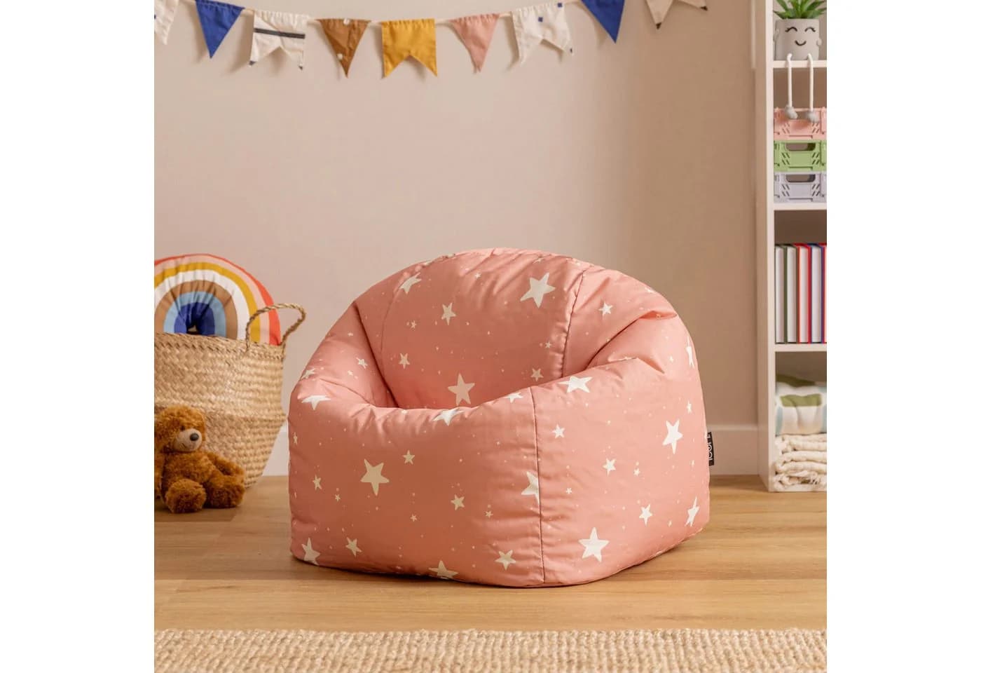 icon Sitzsack Kinder Indoor Outdoor Wetterfest Rosa - Bild 3