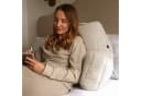 Icon Stützkissen Rückenlehne Lesekissen „Teddybär“ Weiß Teddyfleece Bild 1