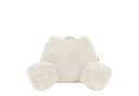 Icon Stützkissen Rückenlehne Lesekissen „Teddybär“ Weiß Teddyfleece Bild 4