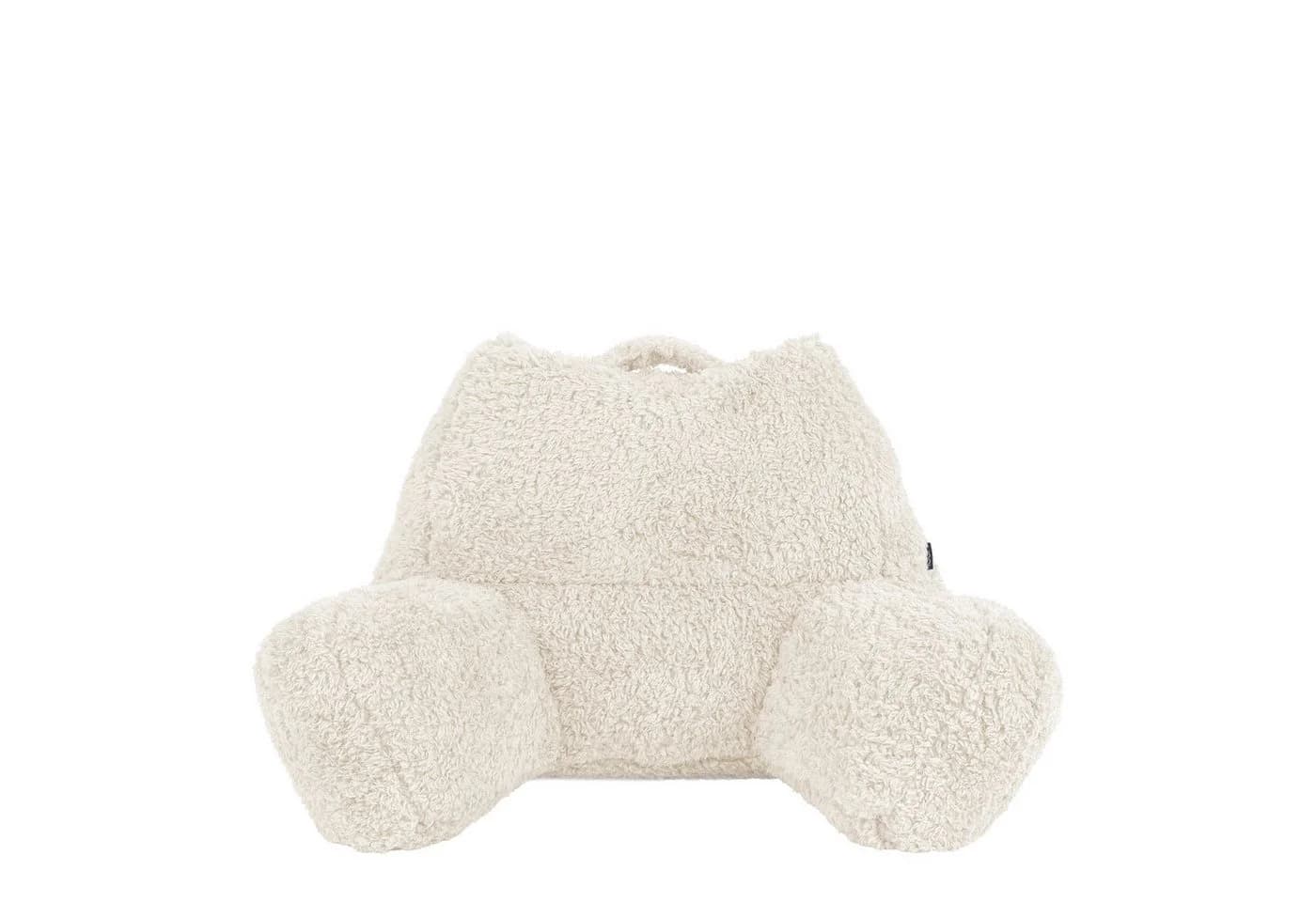 Icon Stützkissen Rückenlehne Lesekissen „Teddybär“ Weiß Teddyfleece - Bild 4