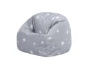 icon Sitzsack Kinder Grau Wetterfest mit Füllung Bild 2