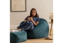 Icon Kingston Sitzsack mit Hocker Cord Blaugrün Made in Germany Bild 1