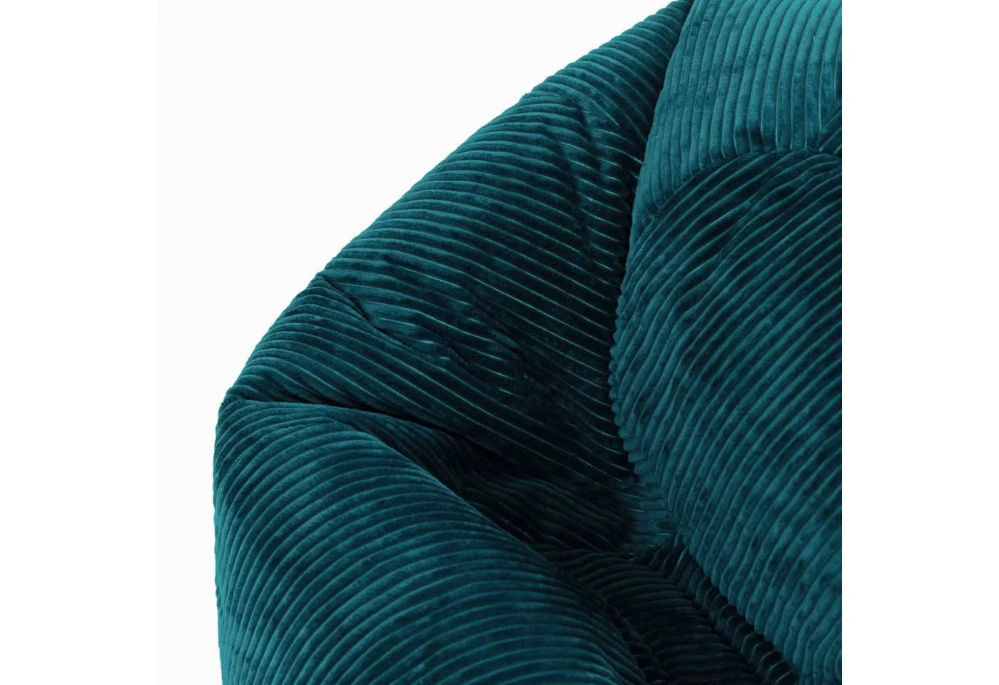 Icon Kingston Sitzsack mit Hocker Cord Blaugrün Made in Germany - Bild 5