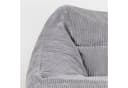 ICON Natalia Sitzsack Riesen Sessel Cord Grau mit Hocker XXL Bild 5