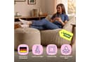 ICON Sitzsack XXL Cord Flauschig Natalia mit Sitzpouf Bild 3