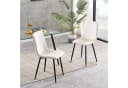 MCC direct Esszimmerstuhl Lexi Beige 2er Set Samt Metallbeine Bild 1