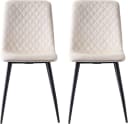 MCC direct Esszimmerstuhl Lexi Beige 2er Set Samt Metallbeine Bild 3