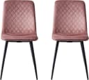 MCC direct Esszimmerstuhl Lexi 2er Set - Samt & Metall Bild 3