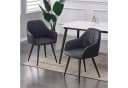 MCC direct Esszimmerstuhl Adrian 2er Set Kunstvelourleder Metallbeine Bild 1