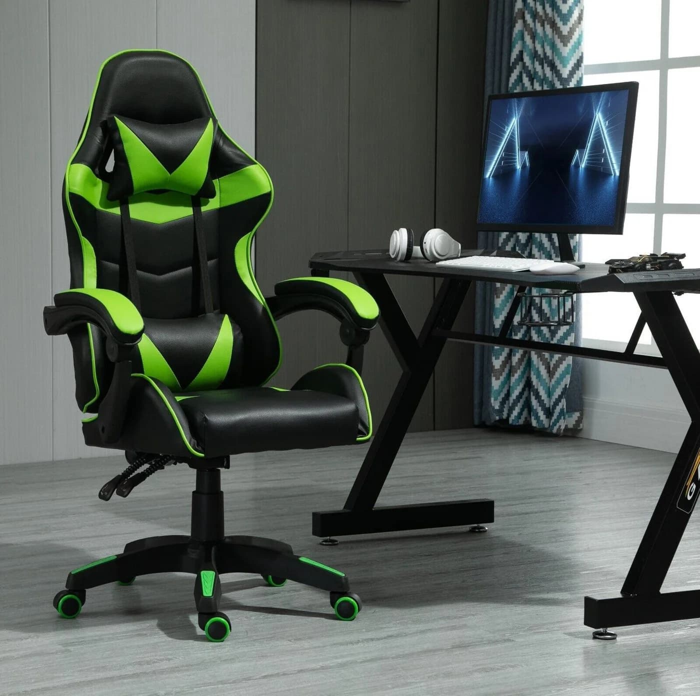 MCC direct Gaming-Stuhl Gaming Sessel Model A Ergonomisch Kunstleder - Bild 2