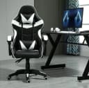 MCC direct Gaming-Stuhl Model A Weiß Ergonomisch mit Rollen Bild 1