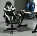 MCC direct Gaming-Stuhl Model A Weiß Ergonomisch mit Rollen Bild 2