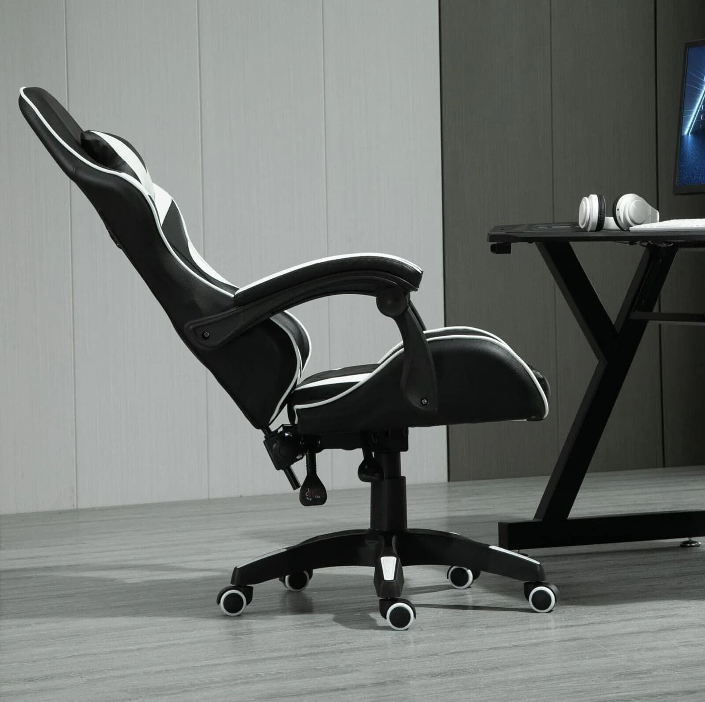 MCC direct Gaming-Stuhl Model A Weiß Ergonomisch mit Rollen - Bild 3
