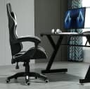 MCC direct Gaming-Stuhl Model A Weiß Ergonomisch mit Rollen Bild 4
