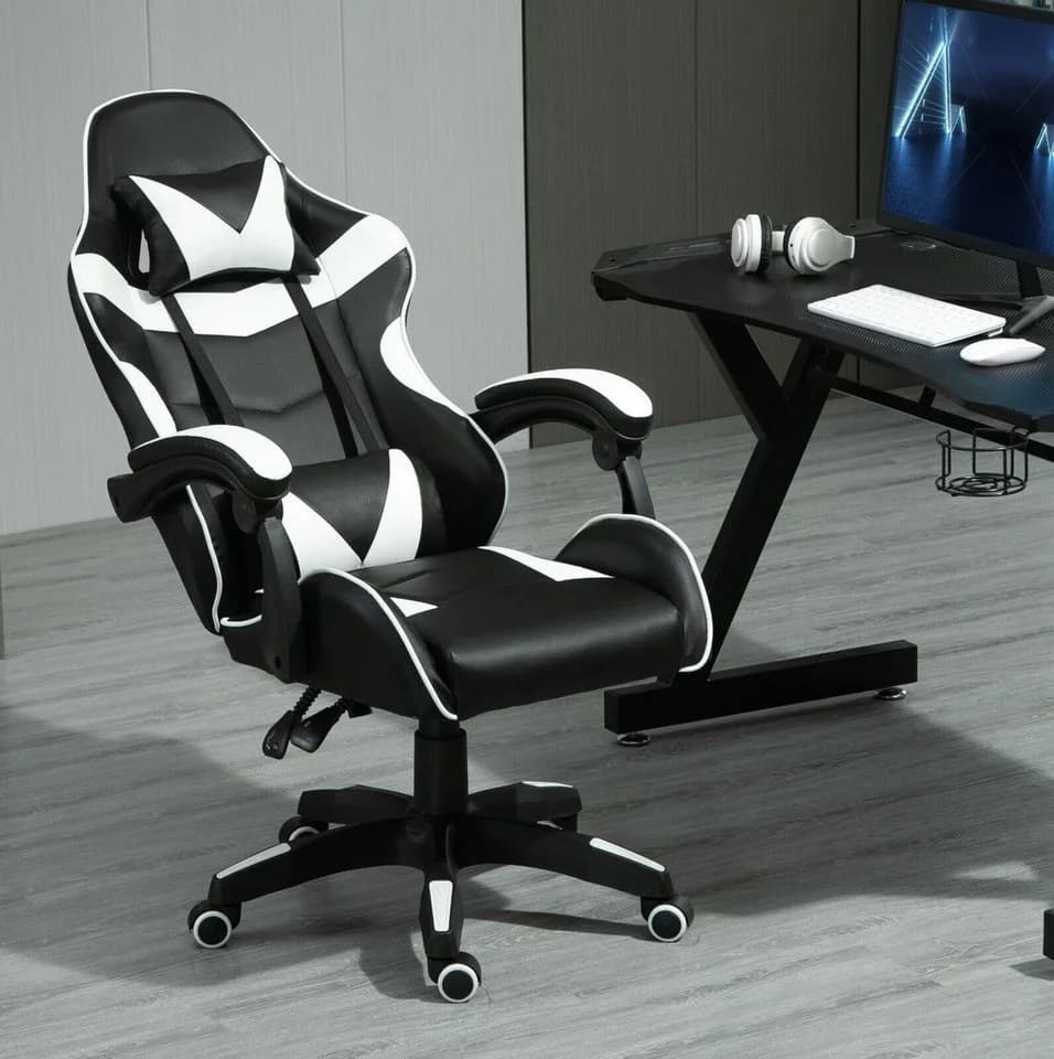 MCC direct Gaming-Stuhl Model A Weiß Ergonomisch mit Rollen - Bild 5