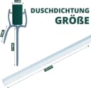 Montegoni Duschdichtung PVC Transparent 2x100CM Bild 1