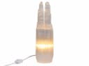 Heimtex Salzkristall-Tischlampe Selenit-Turm Lampenset Zwillings-Türme USB Bild 2