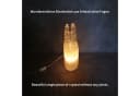 Heimtex Salzkristall-Tischlampe Selenit-Turm Lampenset Zwillings-Türme USB Bild 5