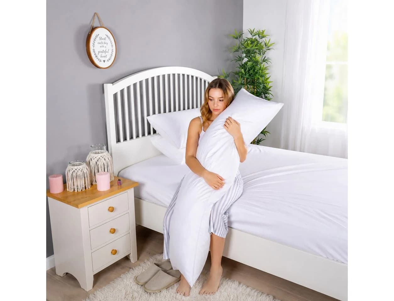 Heimtex Seitenschläferkissen 5ft Ortho-Schwangerschaftskissen Beige